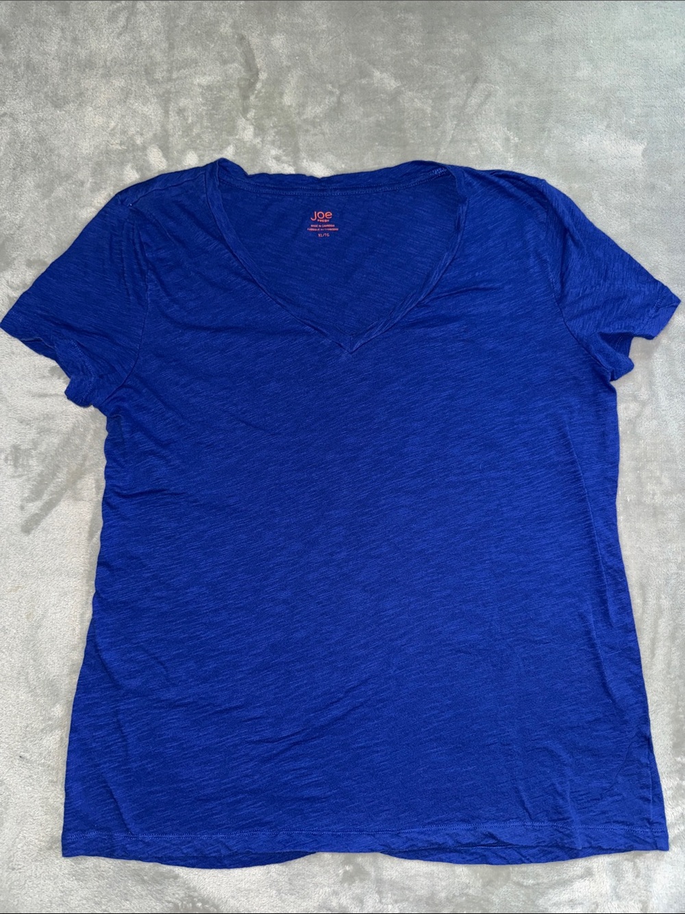 Joe Fresh Royal Blue V-Neck Short Sleeve Tee